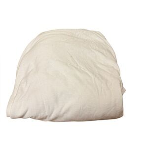 White cotton jersey fitted sheet. Size twin XL. GUC